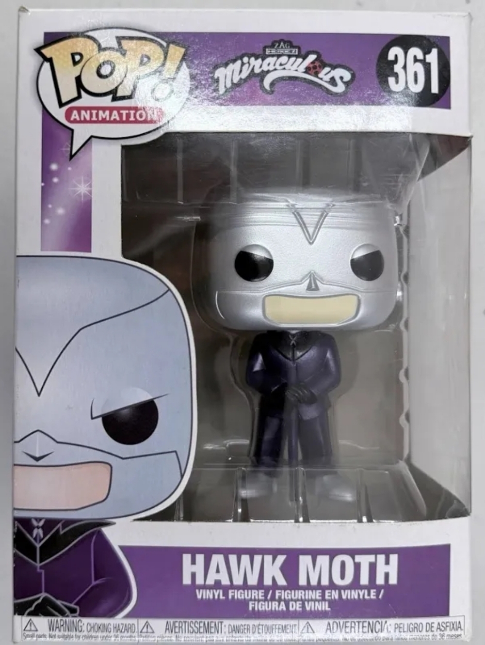 New Funko POP! Animation Miraculous Lady Bug #361 Hawk Moth Vinyl Figure